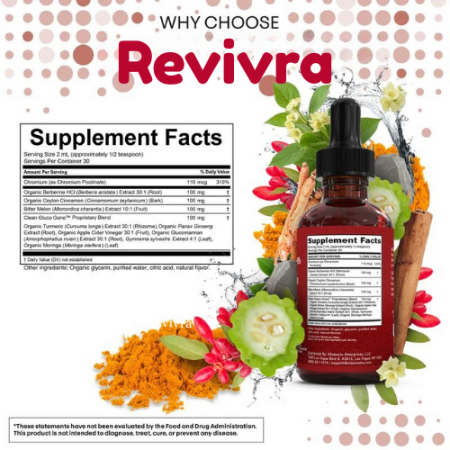 Revivra berberine Ceylon Cinnamon Liquid Drops.