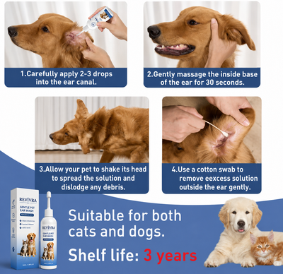 Revivra™ Gentle Pet Ear Wash 100ML